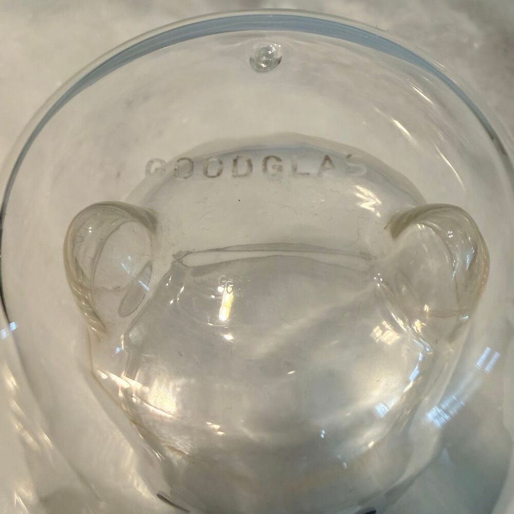Goodglass Clear 3D Shiba Inu Red Scarf Double-Walled Insulated Glass Coffee Mug - Picture 7 of 7
